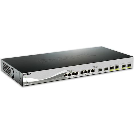D-Link DXS-1210-12SC switch di rete Gestito L2/L3 1U Nero, Argento (1/4)