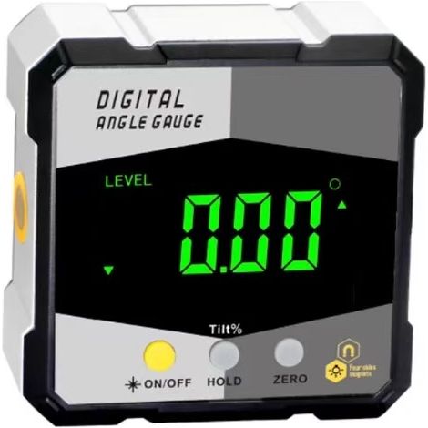 Rapporteur d'angle numérique magnétique avec outil de nivellement laser, inclinomètre numérique pour menuiserie, construction, bricolage - Boîte de nivellement pour menuiserie