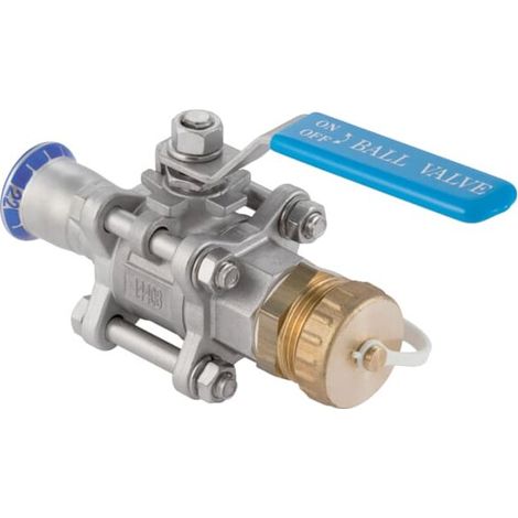 Geberit 92110 Robinet à boisseau sphérique Mapress NPW, avec levier de commande (1/4)