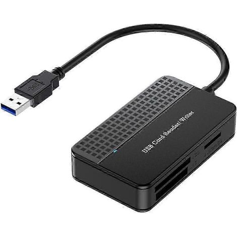 Lecteur de cartes 4 en 1 pour cartes TF, SD, MS et CF lecteur de cartes multifonctionnel pour une utilisation externe sur ordinateurs et appareils photo interface USB 3.0 kns (1/5)