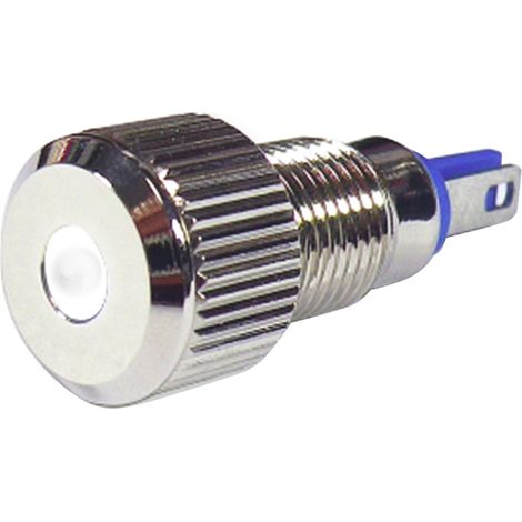 Voyant LED lumineux  Blanc RS PRO, dia. 8mm, 24V, IP67 ( Prix pour 1 )