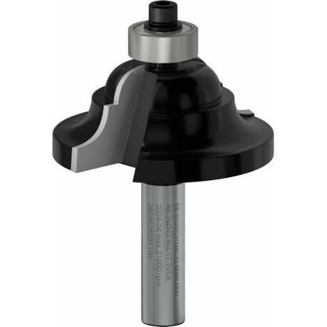 Fraise à profil en U D, 8 mm, R 6,3 mm, B 15 mm, L 18 mm, G 60 mm (1/5)