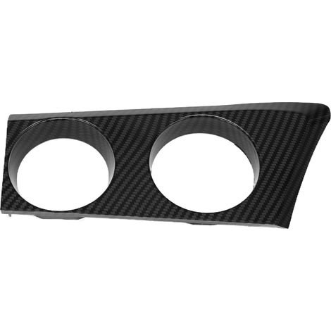 Support de porte-gobelet de console centrale gauche (côté conducteur) pour BMW Série 1 E81 E82 E87 E88 120i (2004-2011), style fibre de carbone (1/5)