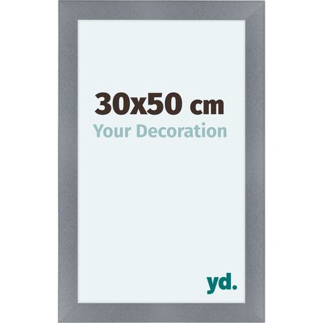 yd. - Cadre photo 30x50 - Aluminium Brosse - MDF - Como (1/5)