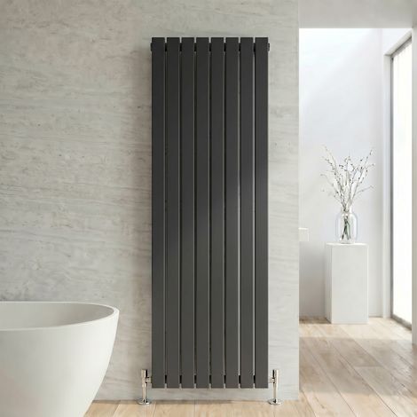ELEGANT High Heat Output Radiator 1800x608mm Anthracite Double Flat Panel Tall Upright Central Vertical Radiators (1/5)