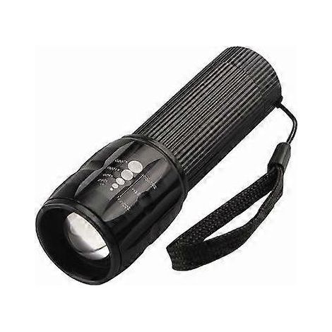Lampes torches LED, mini lampes torches portables zoomables, idéales comme cadeau, pour l'éclairage intérieur et les situations d'urgence (sans piles), lot de 2 (1/5)