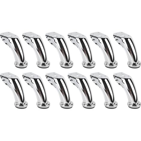 12 moderne, galvanisierte Eisenmöbelfüße für Sofa, Tisch, Stuhl und Schrank (1/5)