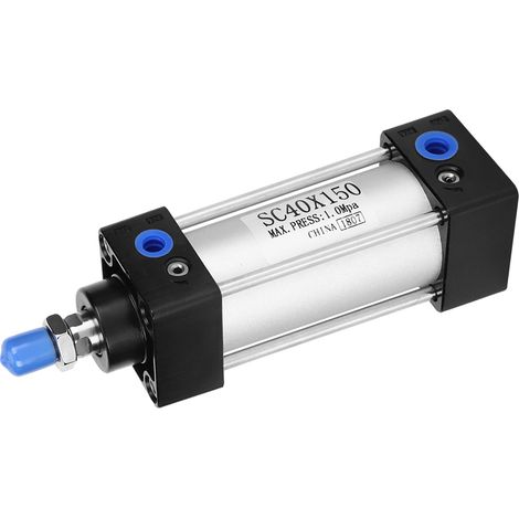 Vérin pneumatique double effet, SC40, composants standard en alliage d'aluminium, SC40x150 (1/5)