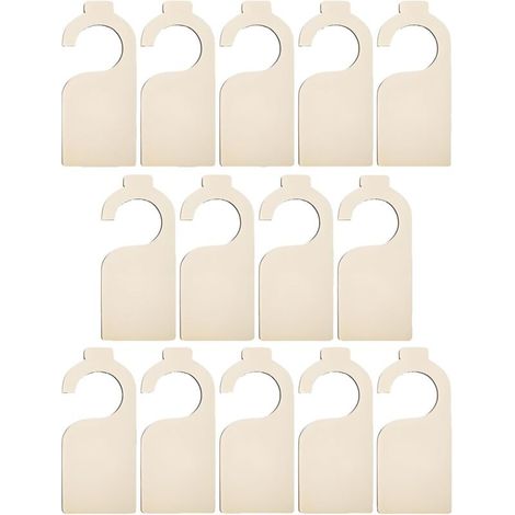 Set of 14 Wooden Wardrobe Dividers, DIY Generic Clothing Dividers, Writable Closet Dividers for Sorting Clothes by Color and Size (1/5)
