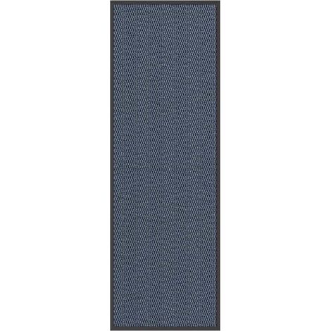 Zerbino antiscivolo per interni/esterni 60 x 180 cm assorbe acqua e sporco atmosfera accogliente blu PP 020058118