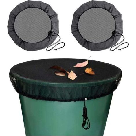 Green Mobility-Filet de Protection pour Récupérateur d'Eau de Pluie 95 cm Anti-Moustiques et Animaux avec Cordon (1/4)