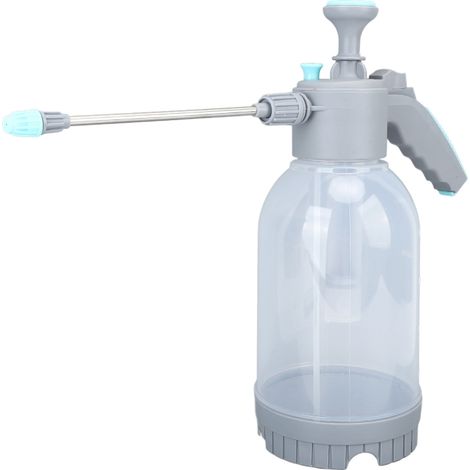 Pulverizador de jardín de PP de 2 litros con sistema de nebulización, pulverizador de presión portátil con extensión para lavado de coches y jardinerí
