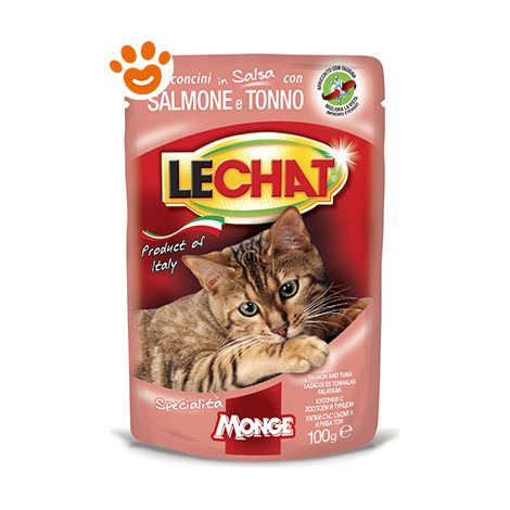 LECHAT BOCCONCINI IN SALSA 100 GRAMMI SALMONE E TONNO