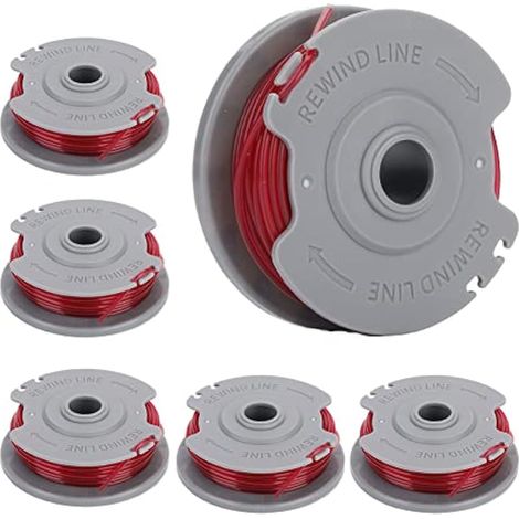 Carrete de alambre adecuado para Gardena 5306-20 Art 8844 8845 TurboTrimmer SmallCut 300, repuestos para recortadora de bordes (6 piezas)