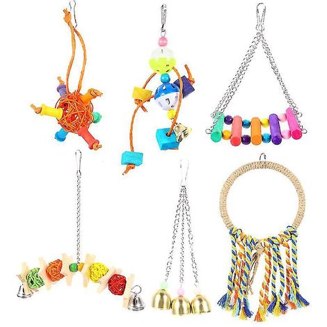 ensemble de jouets à mâcher pour perroquet (1/3)