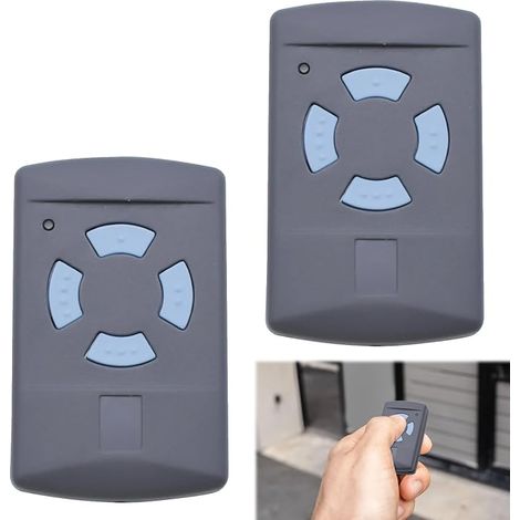 Télécommande Portail 868 MHz Universelle - 2 Pièces Télécommande Porte De Garage, pour Systèmes De Garage Compatibles, Télécommande Universelle Porte Garage (1/5)