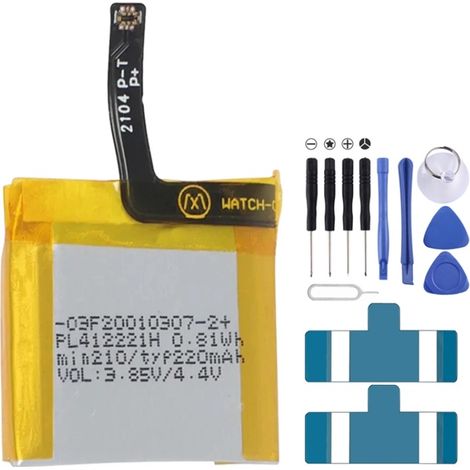 La batterie lithium-ion polymère PL412221H de 220 mAh convient à