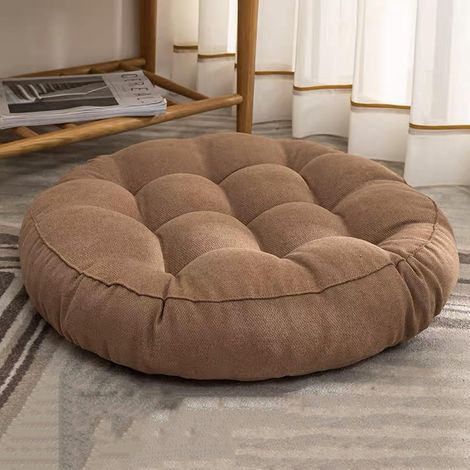1 Coussin De Sol, Tissu Velours, Rembourrage Coton Perlé, Pour Salon Chambre Lecture