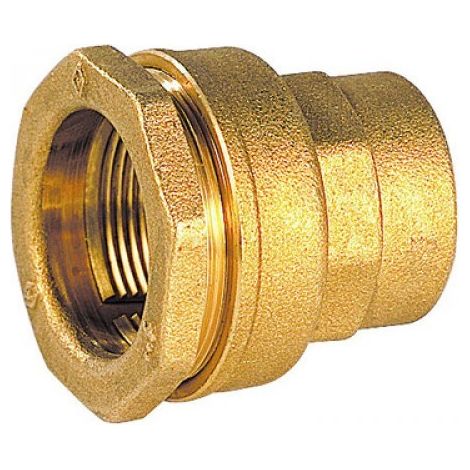 Raccord laiton à serrage extérieur DECA droit femelle ACIER - Série 890 21X1/2"