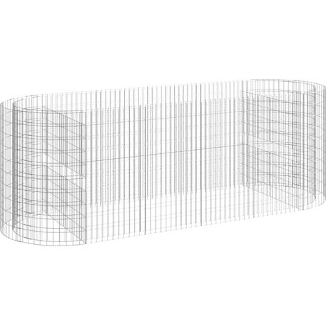Maison Exclusive - Arriate de gaviones de hierro galvanizado 300x