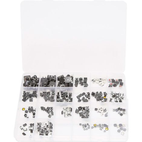 250 Stück 25 Typen Mini-Tastschalter Mini-Smd-Dip-Leaf-Schalter 2x4 3x6 6x6 Diy Kit (1/5)