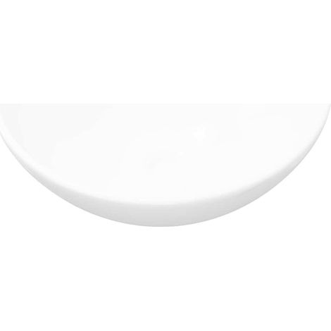 Waschbecken/Waschmuschel/Waschtisch Keramik Weiß Rund (1/5)