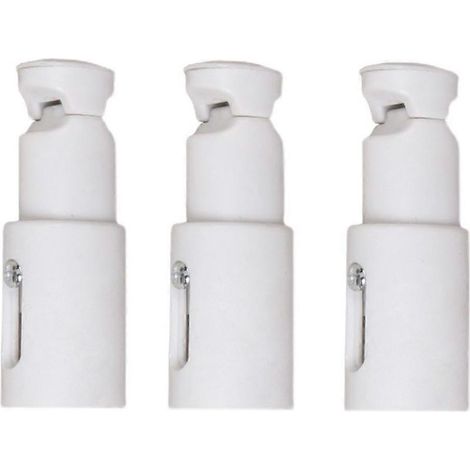 Supports de rechange universels pour sèche-serviettes, lot de 3, construction robuste en acier, réglables de 65 mm à 82 mm (1/5)