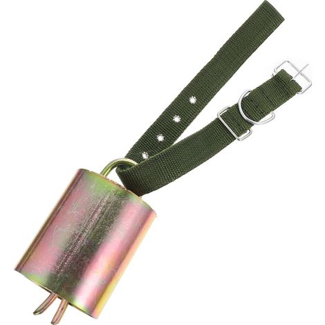 Cloche de Pâturage Anti-Perte en Métal Corde en Tissu Oxford, Grosse Cloche D'alarme Élégante pour Vache et Cheval en Extérieur Plusieurs Styles (1/5)