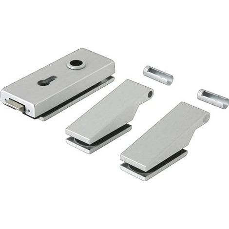 Poignée de porte en verre STUDIO Classic LM argent anodisé PZ DIN L/R (1/3)