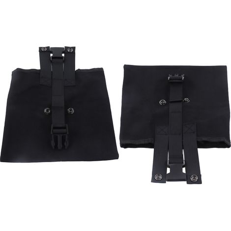 Outdoor-Pflanzbeutel, faltbar, aus Oxford-Gewebe, zum Tragen um die Hüfte, mit schlichtem Design, ideal zum Campen und Obstpflücken in der freien Natur (schwarz). (1/4)