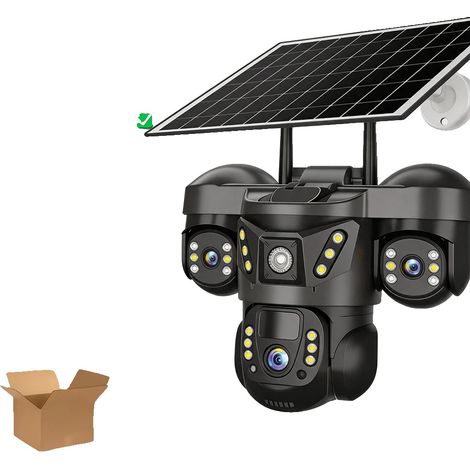Caméra IP, alimentée par énergie solaire, panoramique, inclinaison, zoom, Caméra Solaire WIFI (1/2)