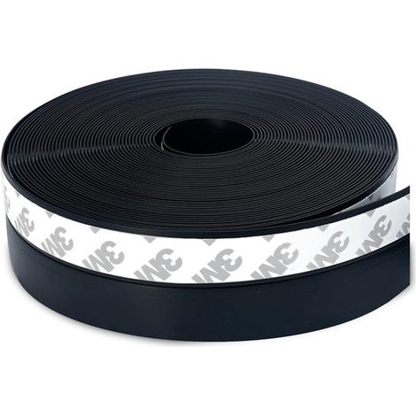 Guarnizione autoadesiva per porte,10 m x 3-5 cm. Striscia sigillante autoadesiva in silicone per porte e finestre. Resistente all'acqua