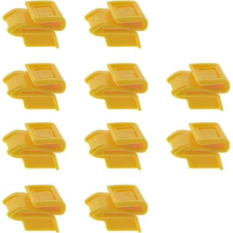 Lot de 10 clips de fixation pour pare-chocs arrière de voiture 85284-AL510 compatibles avec pare-chocs Qashqai Attaches en plastique Jaune Pièces de réparation automobiles (1/5)