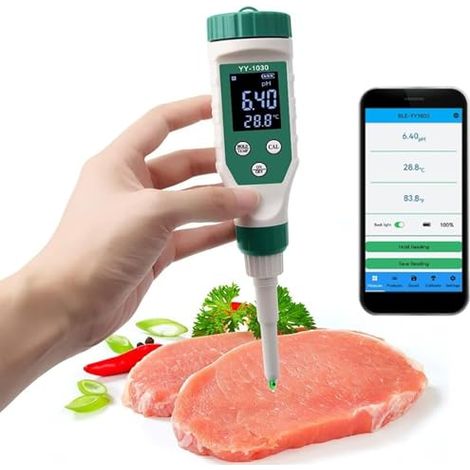 numérique Bluetooth for Tests de Haute précision du levain, du Pain, de la Viande, du Fromage et de l'eau – Étanche et ATC for Les échantillons Solides (1/5)