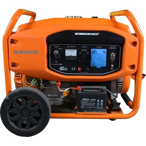 Groupe électrogène thermique GC8500E – Moteur 4 temps OHV 459cc – Puissance 8500 W – Démarrage électrique – Réservoir 28 L – Anova