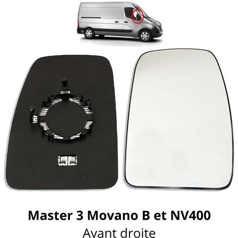 Support + Glace de Rétroviseur DROIT pour Master 3 DCi NV400