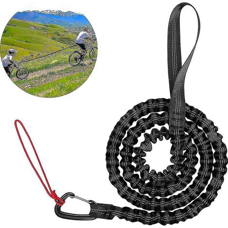 Elastisches Abschleppseil für Kinderfahrräder, schwarzes Abschleppband (1/5)