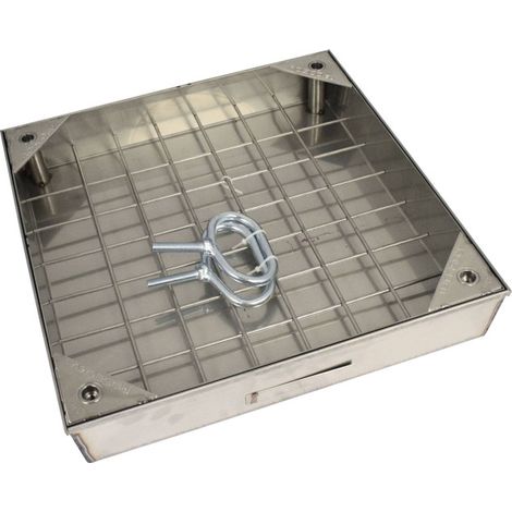 Couvercle à carreler étanche en inox - Carodek BRS - ROSCO - 30 x 30 cm (1/5)