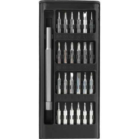 24 En 1 Kit Tournevis De Précision, Mini Tournevis Pour Montres, Lunettes Et Électronique, Avec Bits Revêtus De Zinc (1/5)