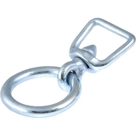 Snap hook galv with ring for Vendsyssel collar UNBRANDED 1628201004
