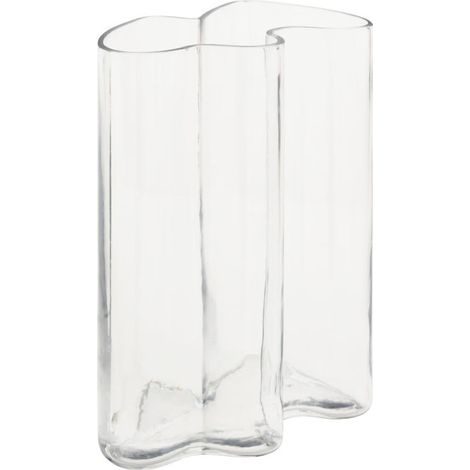Vase Vague en Verre "Kade" 25cm Transparent (1/4)