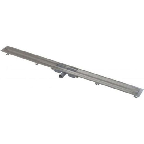 Alca Canaletas de desagüe - Plato de ducha Low 145 cm, con borde para rejilla perforada, acero inoxidable APZ101-1450 (1/3)