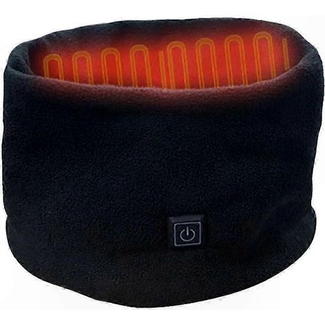 Cache-col réchauffant pour cou, chauffant USB rechargeable, 3 niveaux de chaleur, foulard polaire d'hiver, confort froid, col néoprène doux. (1/5)