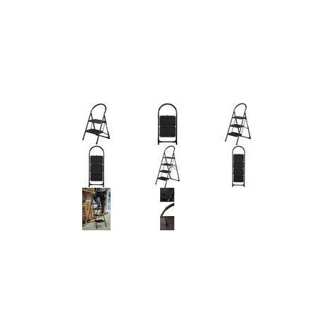 Escalera Bradas stahl-klappleiter plegable acero negra