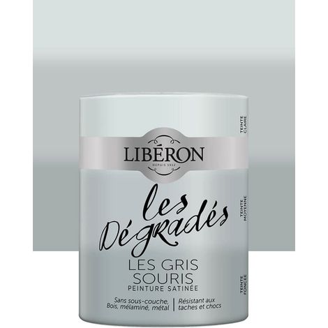 Peinture meuble LIBÉRON 'Les Dégradés' Les Gris Souris 0,6 L (1/3)