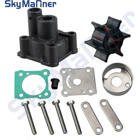 Kit de turbine de pompe à eau 6N0-W0078 pour moteur hors-bord Yamaha 2T 6 et 8 CV 18-3460 6G1-W0078-A1 6N0-W0078-00 6G1-W0078-A0 6G1-W0078 (1/5)