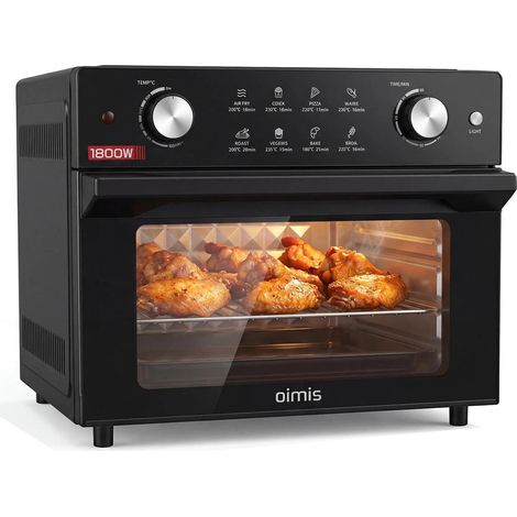 Friteuse à air chaud 30-230 °C, 30 l, 1800 W, 8 en 1 avec recettes