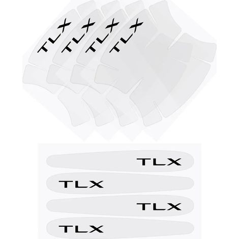 (Convient pour TLX) Autocollants transparents pour poignées de porte extérieures de voiture, résistants aux rayures, accessoires de protection compatibles avec Acura MDX, YD3, RDX, ILX et TLX. (1/4)