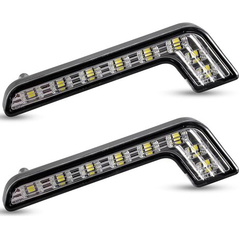 12V weiße Tagfahrlichter (DRL) Nebelscheinwerfer, 2 Stück