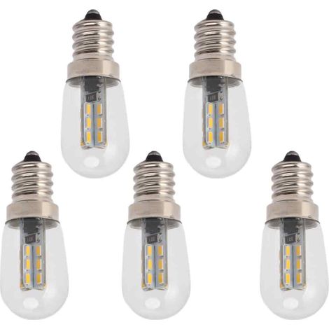 Ampoule LED E12 - 120 V - 24 Perles - Pour Réfrigérateur Congélateur Ventilateur Plafond - 5 Pièces (1/5)